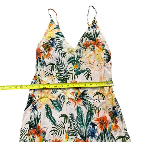 Amanda Uprichard Mini Floral Silk Cocktail Dress Large - Picture 8 of 11